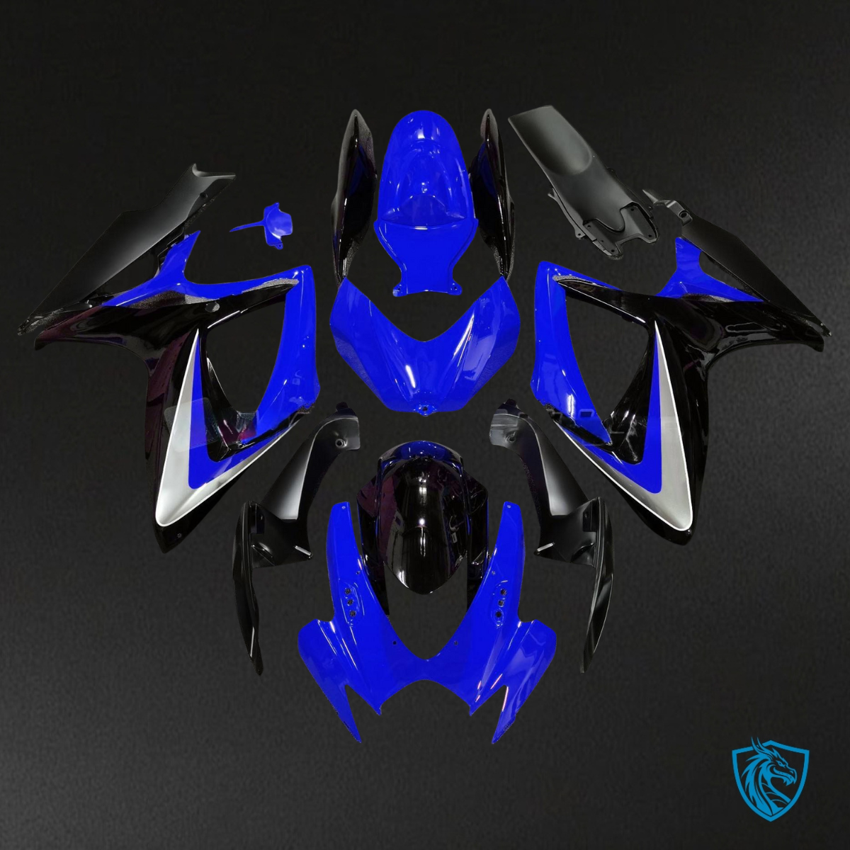 Suzuki GSXR 600-750 (2006-2007) Blue & Black OEM Style Fairing Kit | ABS Bodywork