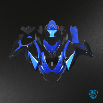 Suzuki GSXR 600-750 (2006-2007) Blue & Black Special - Custom ABS Fairing Kit
