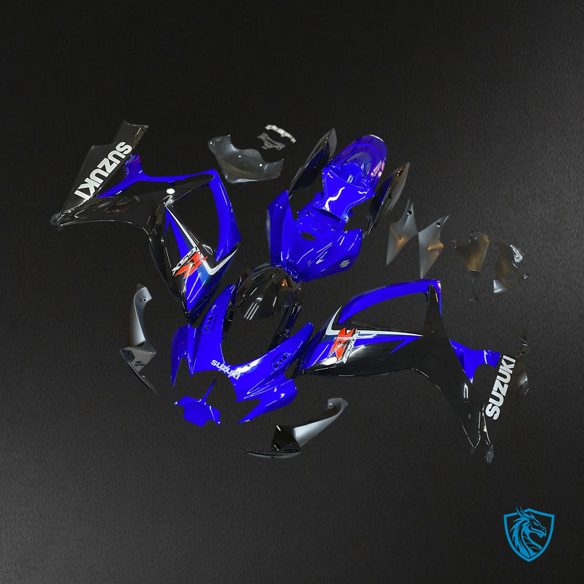 Suzuki GSXR 600-750 (2006-2007) Blue & Black Style 3 - Fairing Kit