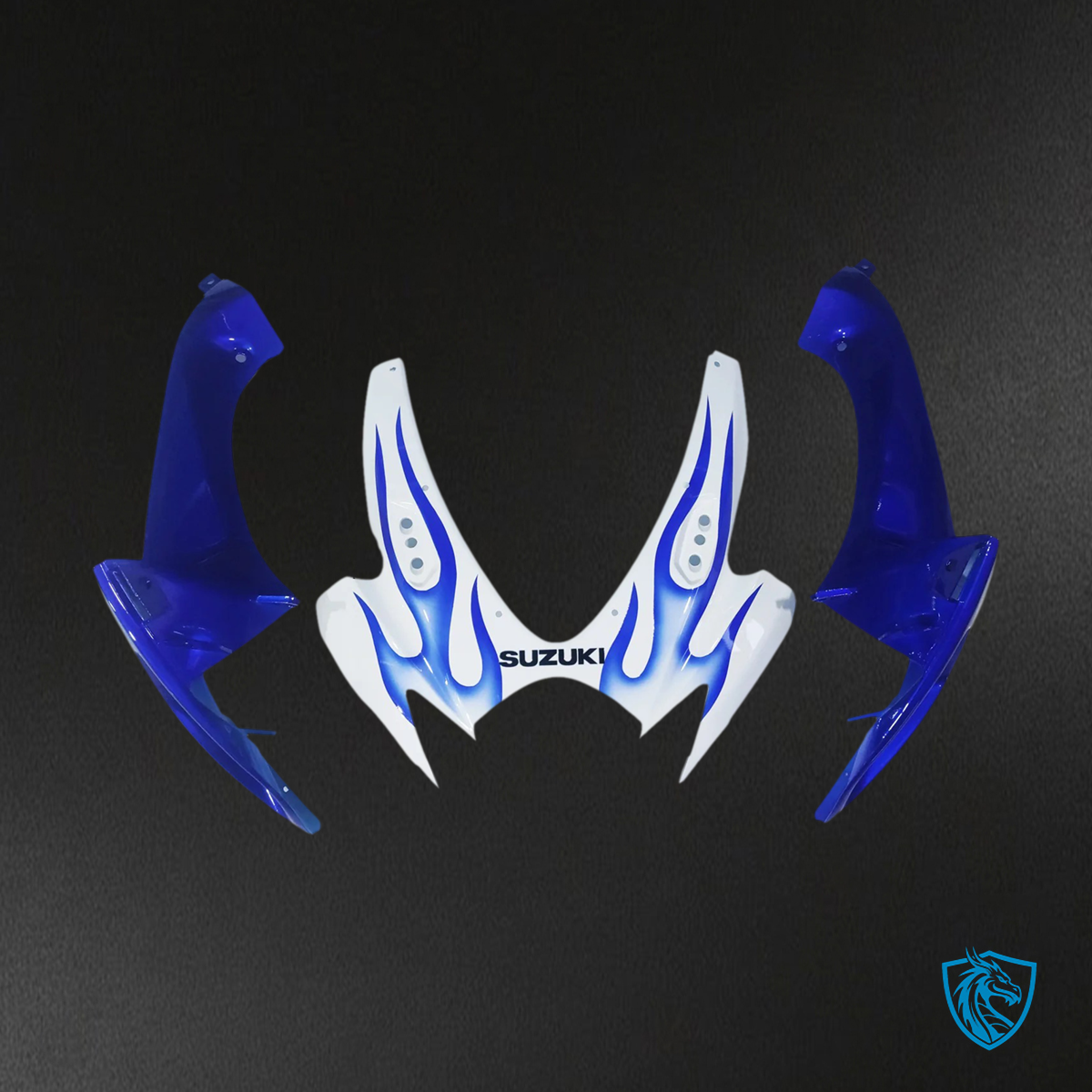 Suzuki GSXR 600-750 (2006-2007) Blue & White Bead - Fairing Kit