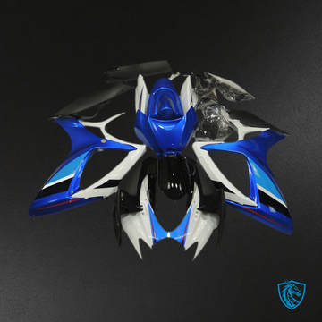 Suzuki GSXR 600-750 (2006-2007) Blue & White Special Motorcycle Fairings Kit | ABS Bodywork