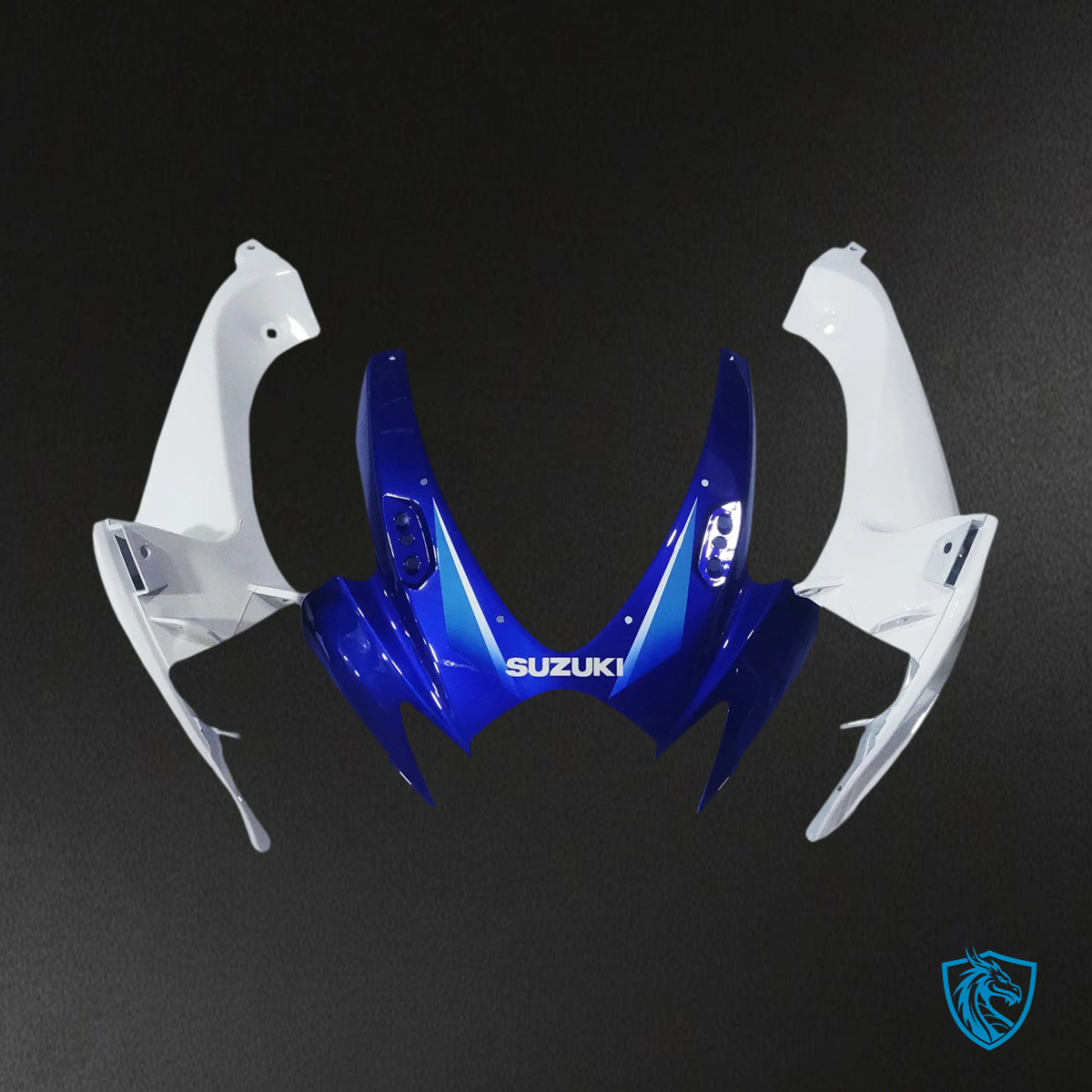 Suzuki GSXR 600-750 (2006-2007) Blue & White Style 4 - Fairing Kit