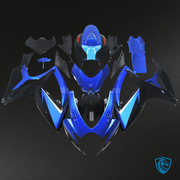Suzuki GSXR 600-750 (2006-2007) Blue & Black Fairing Kit | ABS Bodywork