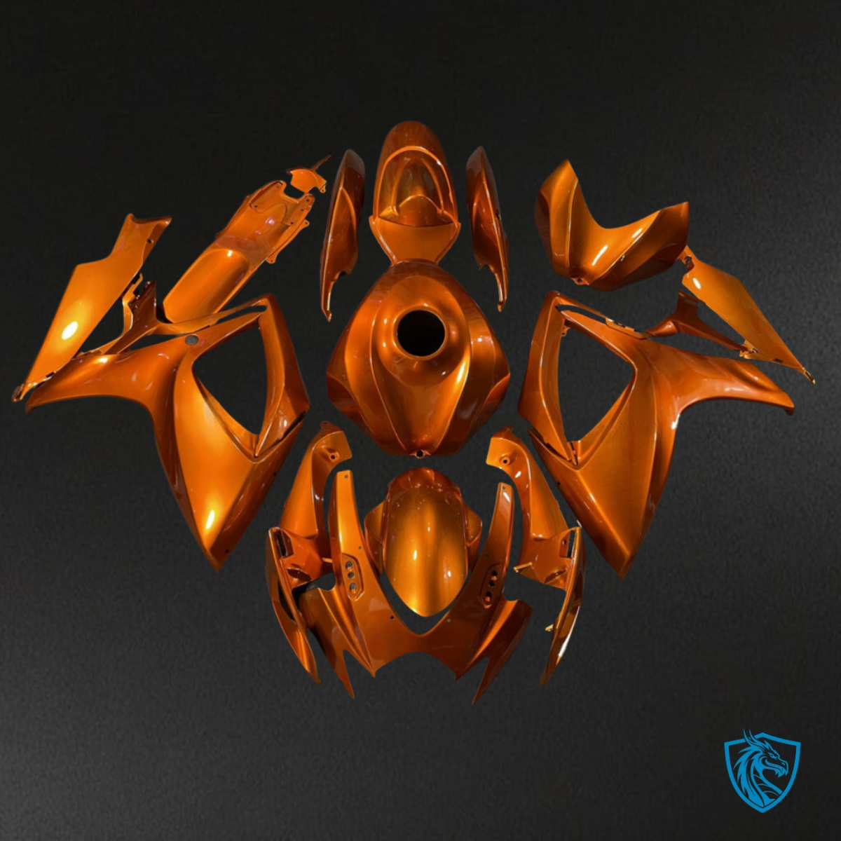 Suzuki GSXR 600-750 (2006-2007) Burnt Orange - Custom ABS Fairing Kit