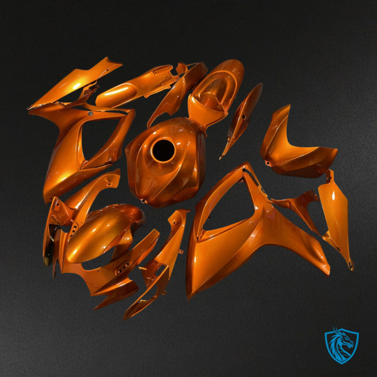 Suzuki GSXR 600-750 (2006-2007) Burnt Orange - Custom ABS Fairing Kit