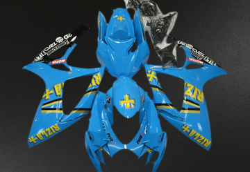 Suzuki GSXR 600-750 (2006-2007) Blue Classic Rizla Motorcycle Fairings Kit - Aftermarket ABS Bodywork