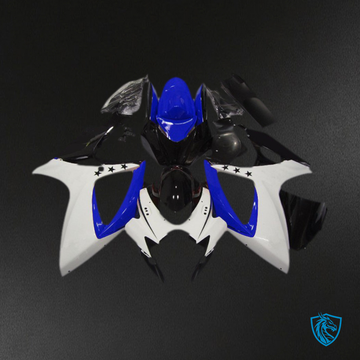 Suzuki GSXR 600-750 (2006-2007) Deep Blue Star Motorcycle - Custom ABS Fairing Kit