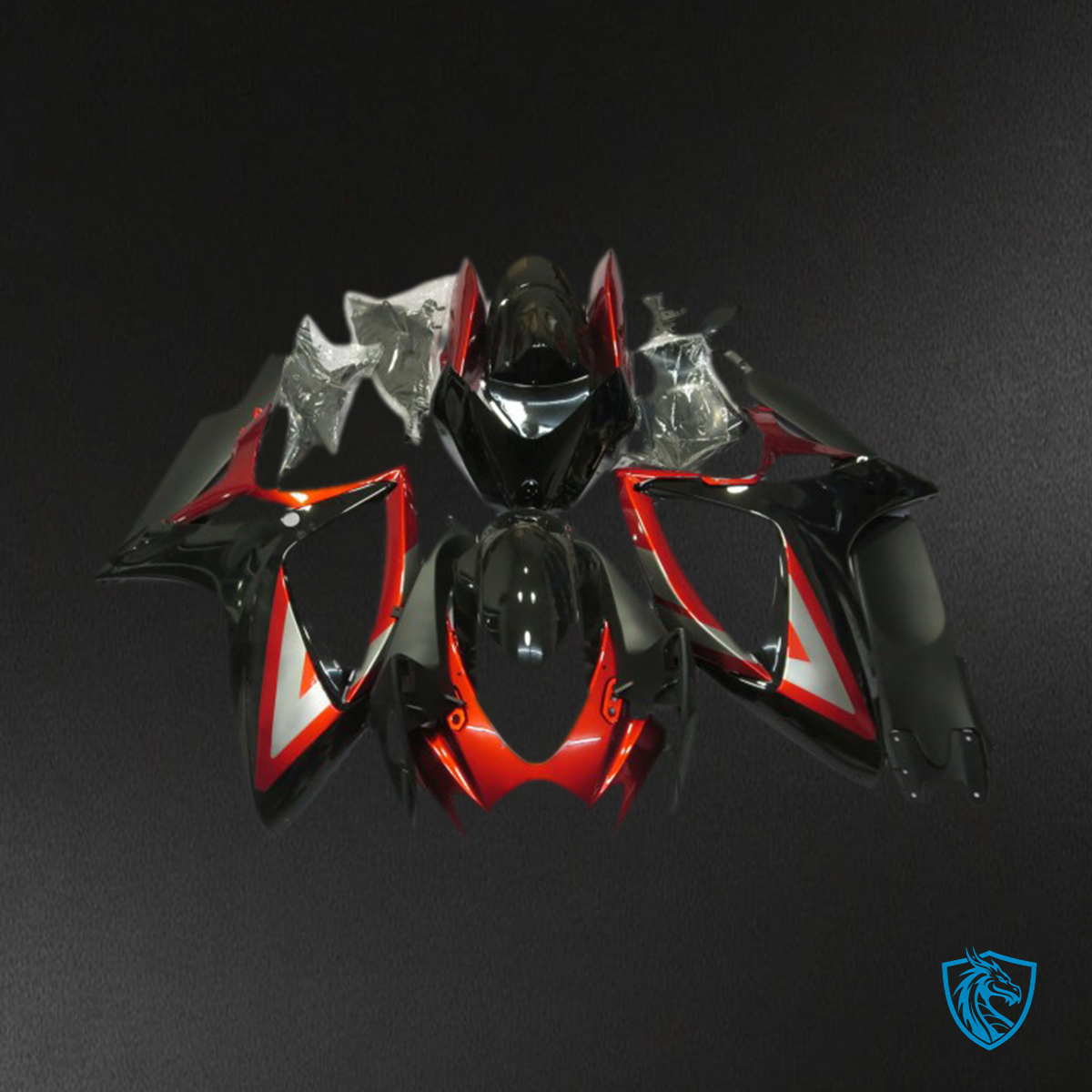 Suzuki GSXR 600-750 (2006-2007) Deep Red & Black - MERGEment Motorcycle Fairings Kit