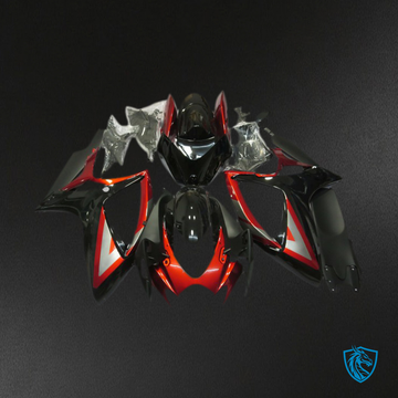 Suzuki GSXR 600-750 (2006-2007) Deep Red & Black - MERGEment Motorcycle Fairings Kit