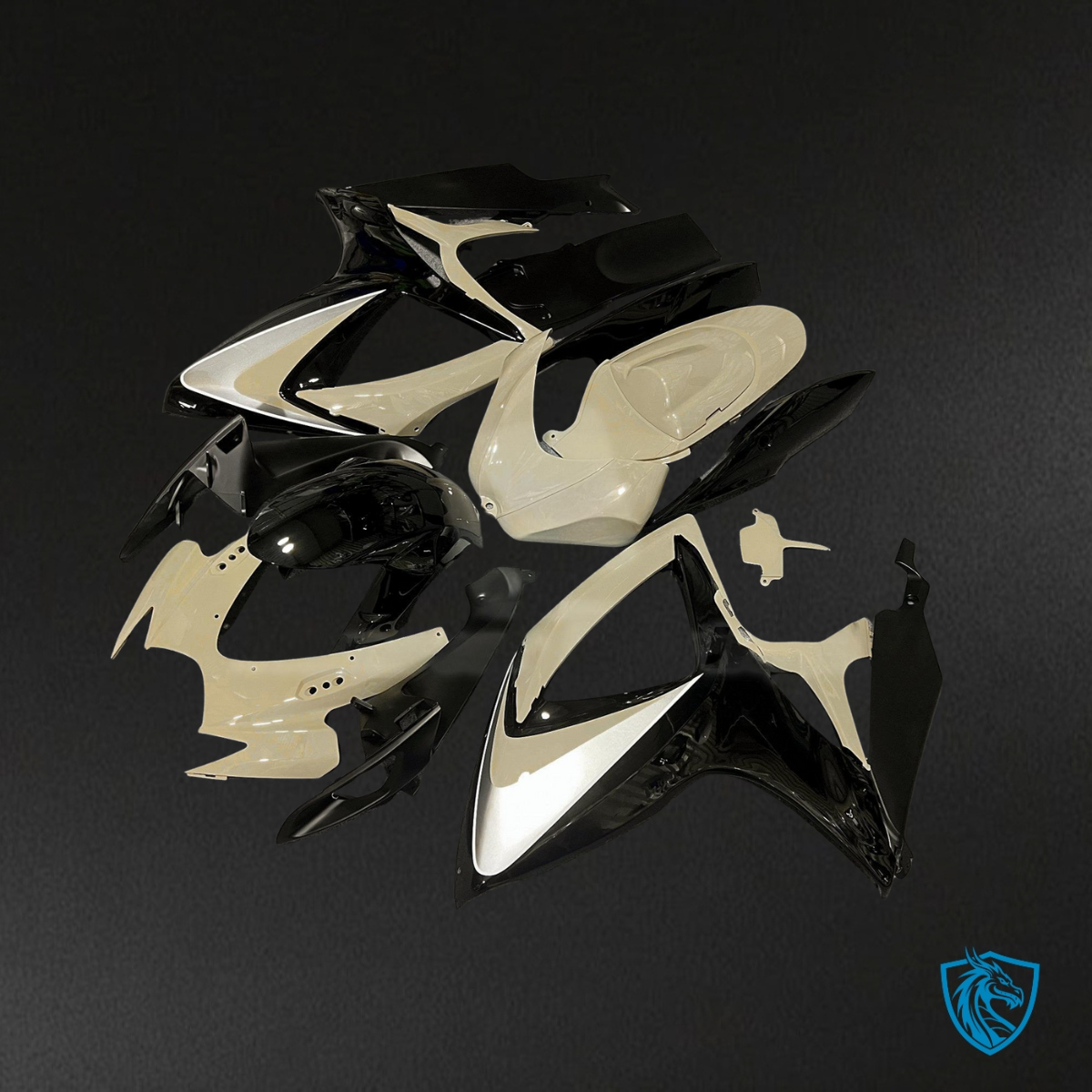 Suzuki GSXR 600-750 (2006-2007) Desert Tan & Black OEM Style Fairing Kit | ABS Bodywork
