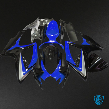 Suzuki GSXR 600-750 (2006-2007) Gloss Blue, Black & Silver Fairing Kit | ABS Bodywork
