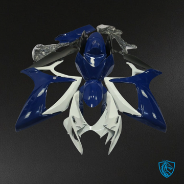 Suzuki GSXR 600-750 (2006-2007) Gloss Blue & White - Custom ABS Fairing Kit