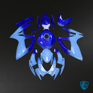 Suzuki GSXR 600-750 (2006-2007) Gloss Blue Gradient - MERGEment Motorcycle Fairings Kit