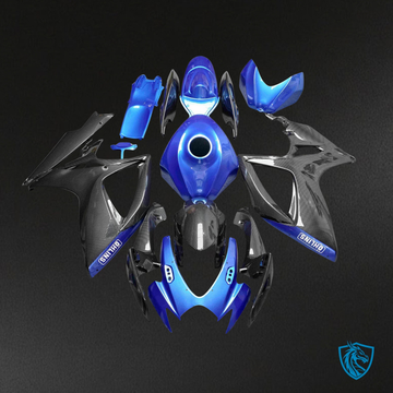 Suzuki GSXR 600-750 (2006-2007) Gloss Blue & Black - MERGEment Motorcycle Fairings Kit
