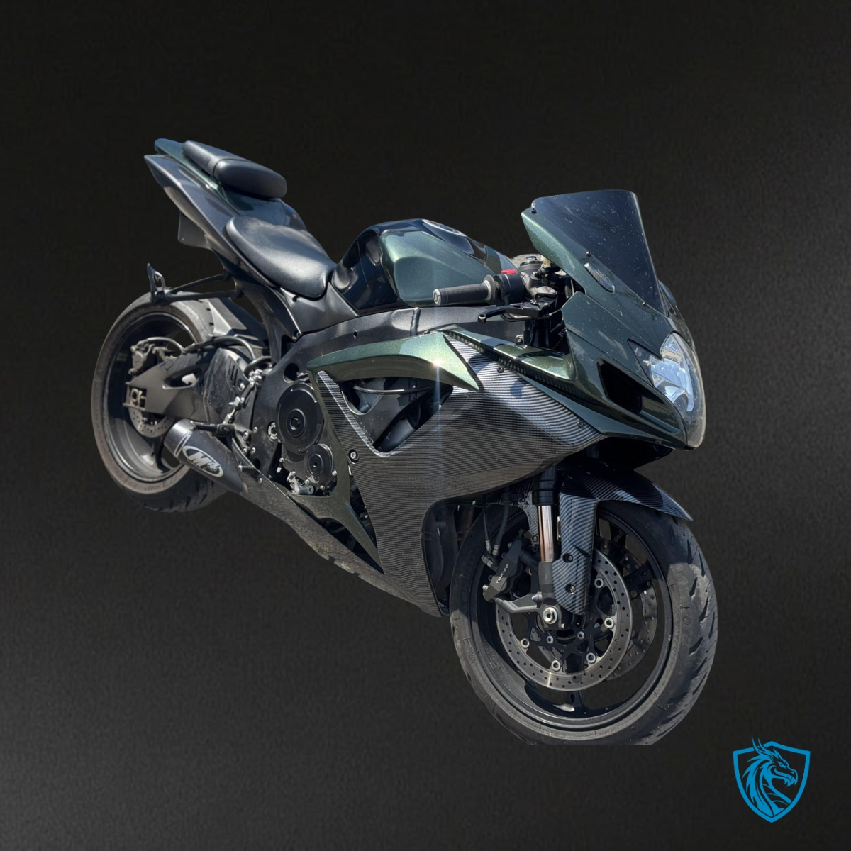 Suzuki GSXR 600-750 (2006-2007) Gloss Green & Black  Fairing Kit - Aftermarket ABS Bodywork