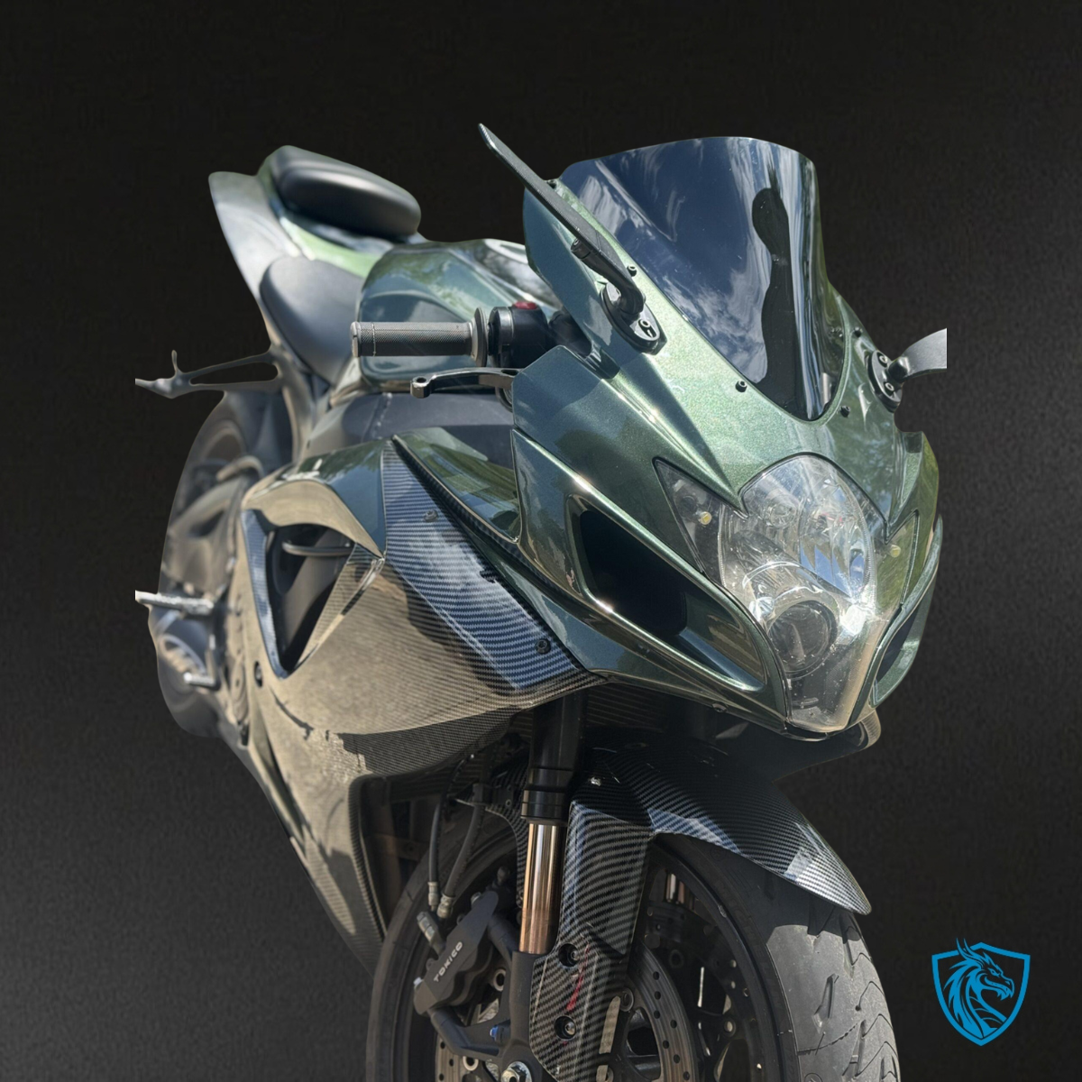 Suzuki GSXR 600-750 (2006-2007) Gloss Green & Black  Fairing Kit - Aftermarket ABS Bodywork