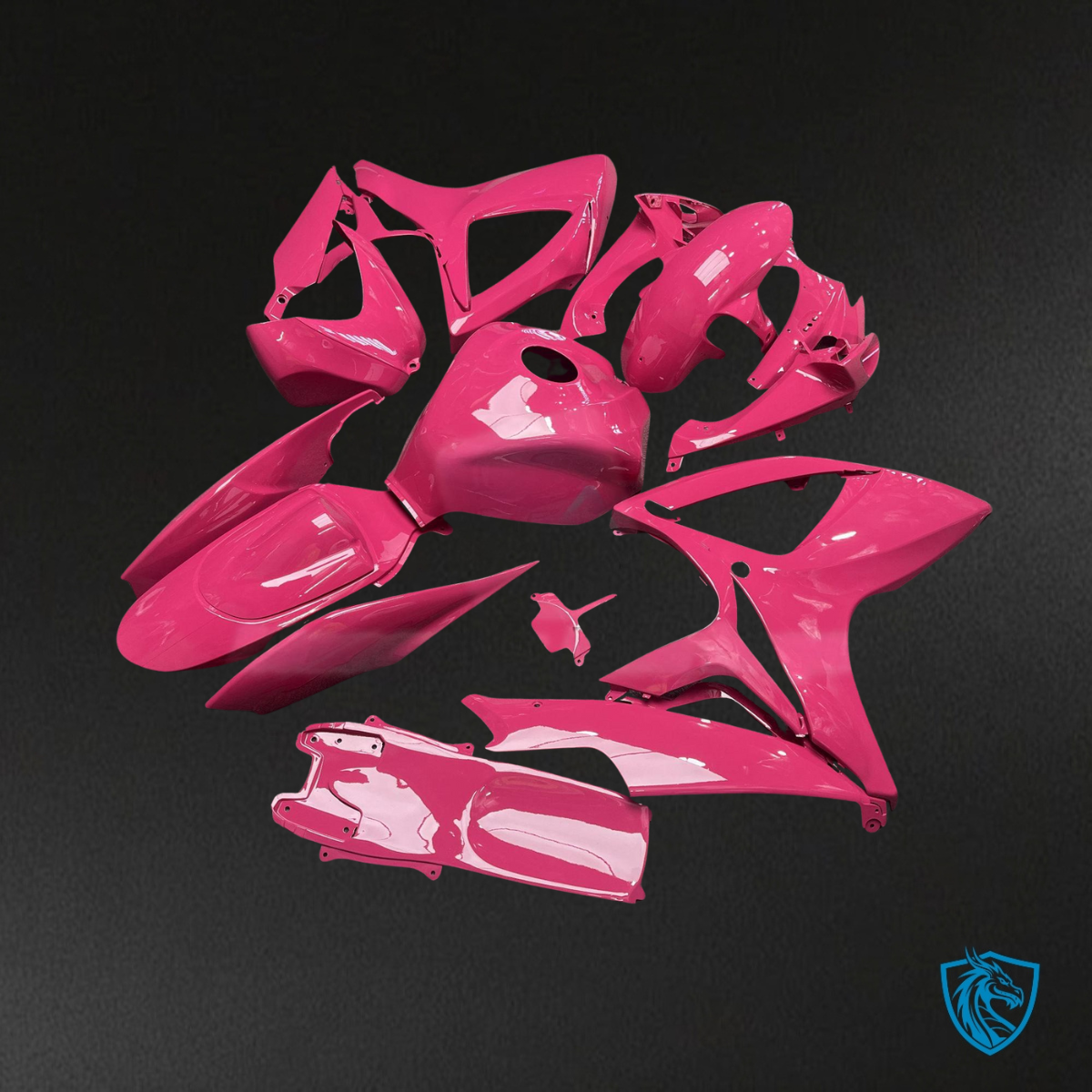 Suzuki GSXR 600-750 (2006-2007) Gloss Pink Fuchsia - MERGEment Motorcycle Fairings Kit