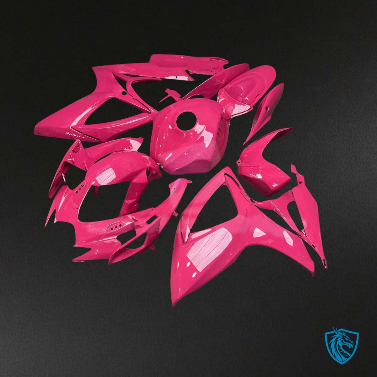Suzuki GSXR 600-750 (2006-2007) Gloss Pink Fuchsia - MERGEment Motorcycle Fairings Kit