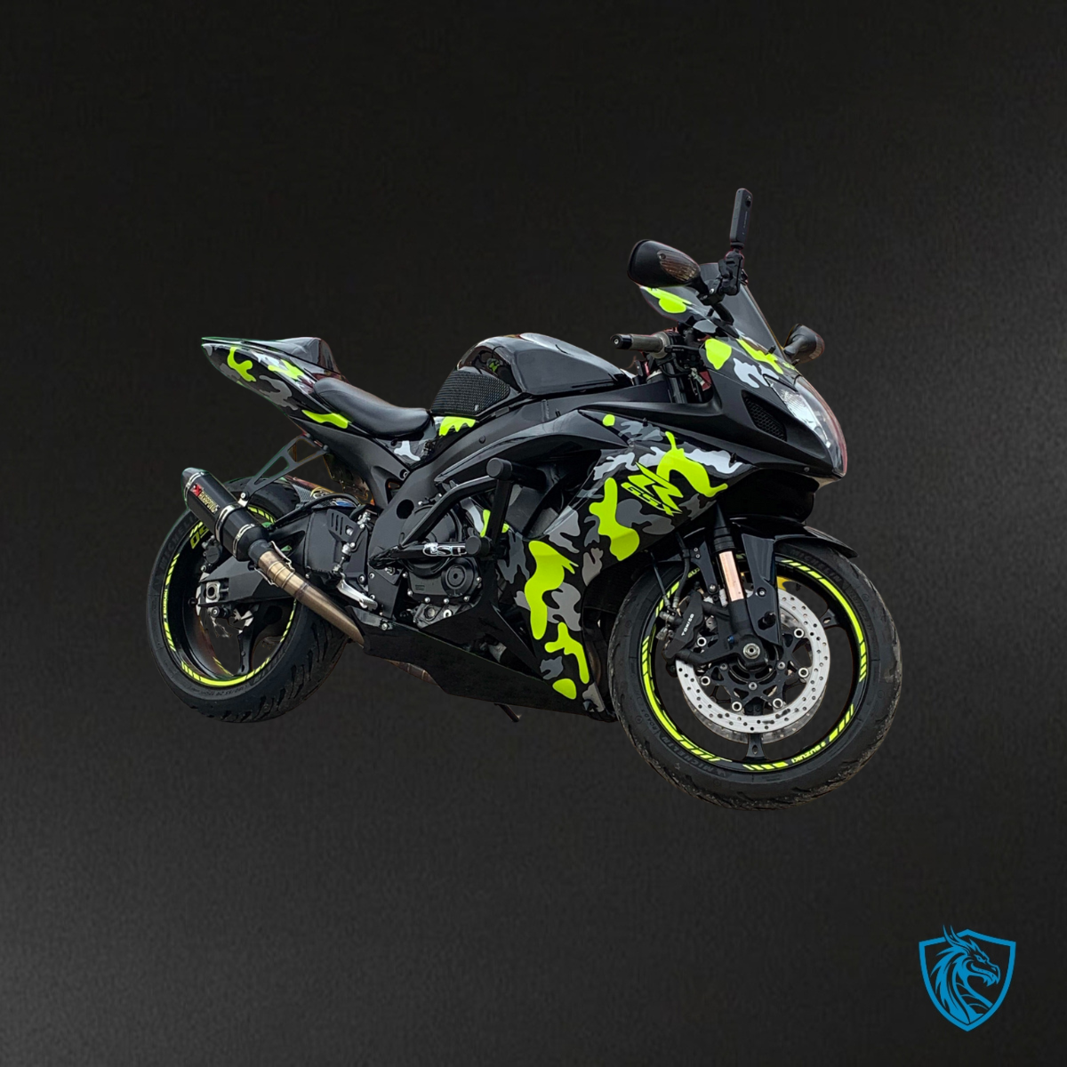 Suzuki GSXR 600-750 (2006-2007) Neon Yellow, Black & Gray Fairing Kit - Aftermarket ABS Bodywork