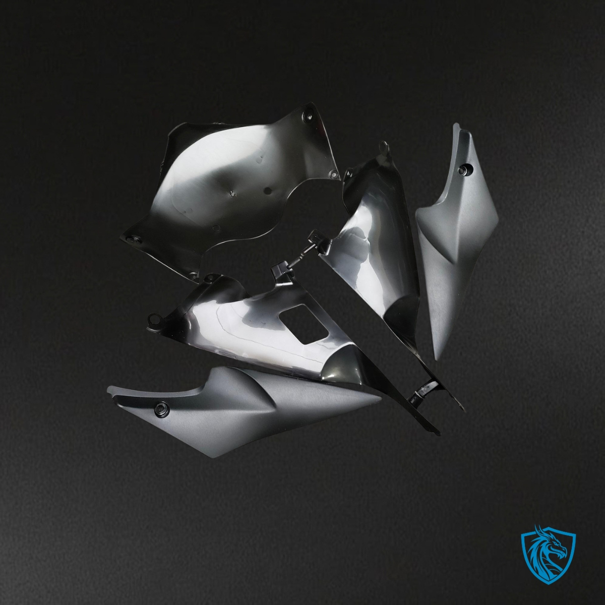 Suzuki GSXR 600-750 (2006-2007) Gloss Nardo Gray & White Fairing Kit - Aftermarket ABS Bodywork