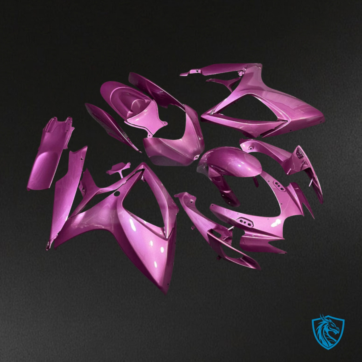 Suzuki GSXR 600-750 (2006-2007) Gloss Purple Plain Fairing Kit - Aftermarket ABS Bodywork