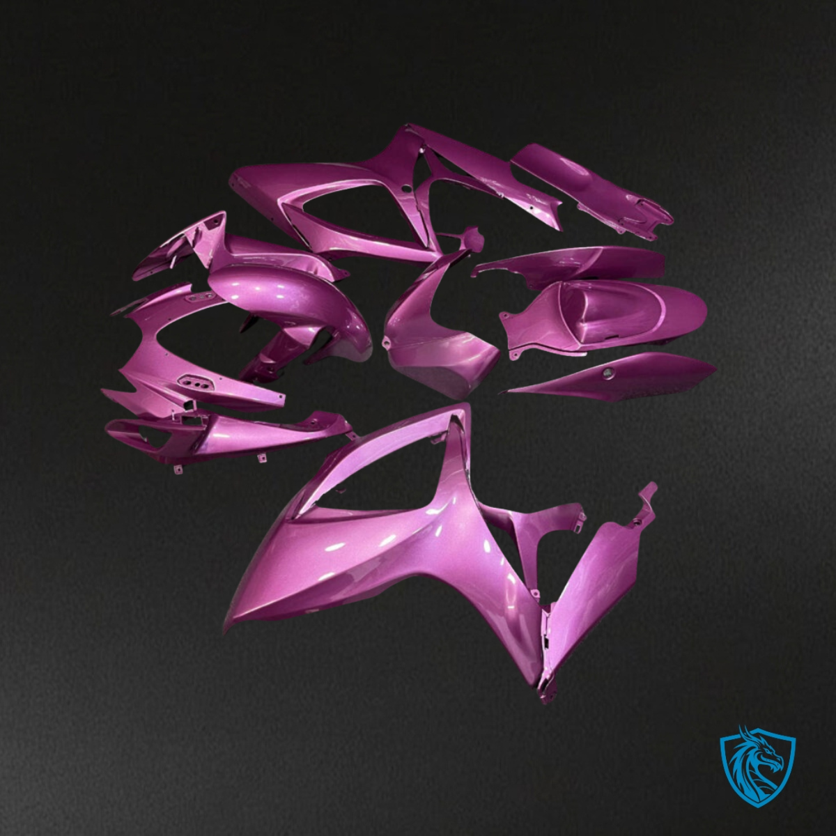 Suzuki GSXR 600-750 (2006-2007) Gloss Purple Plain Fairing Kit - Aftermarket ABS Bodywork