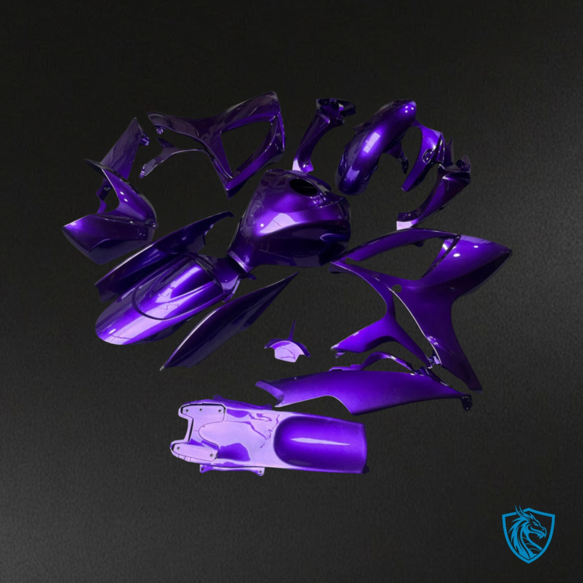 Suzuki GSXR 600-750 (2006-2007) Gloss Purple Plain Fairing Kit | ABS Bodywork