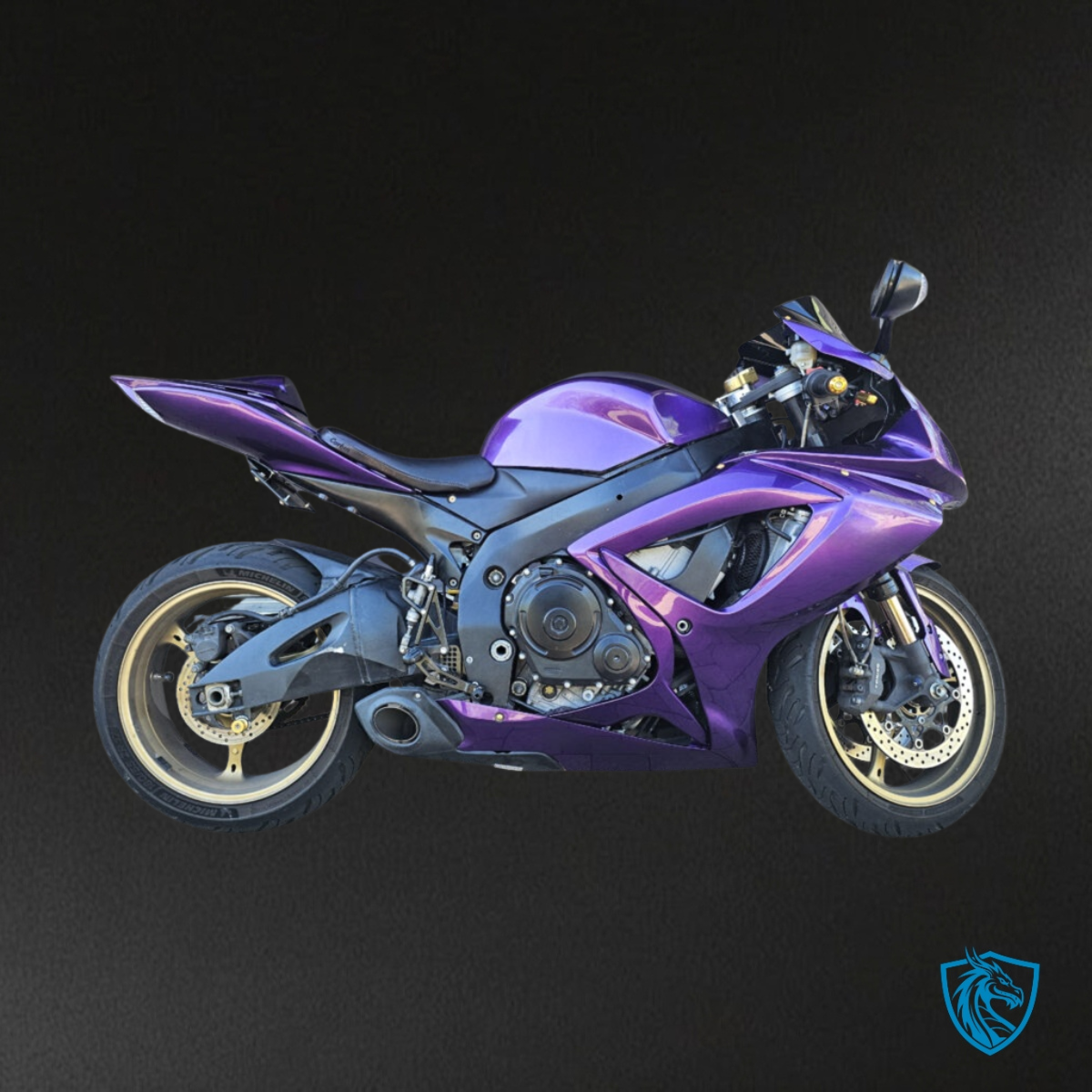 Suzuki GSXR 600-750 (2006-2007) Gloss Purple Plain Fairing Kit | ABS Bodywork