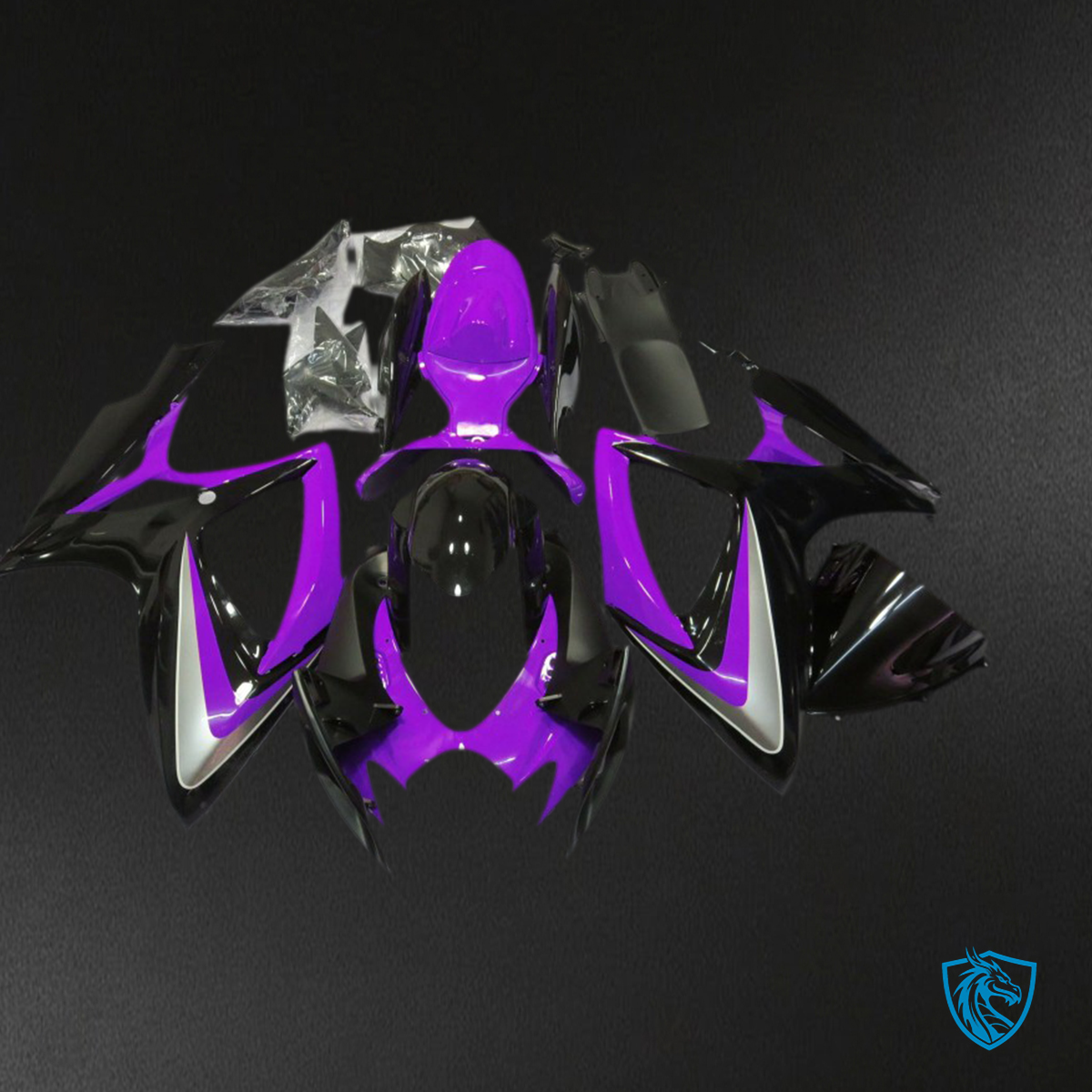 Suzuki GSXR 600-750 (2006-2007) Gloss Purple Without Badge Motorcycle - Custom ABS Fairing Kit