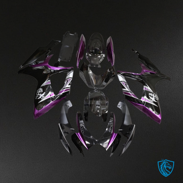 Suzuki GSXR 600-750 (2006-2007) Gloss Purple & Black - MERGEment Motorcycle Fairings Kit