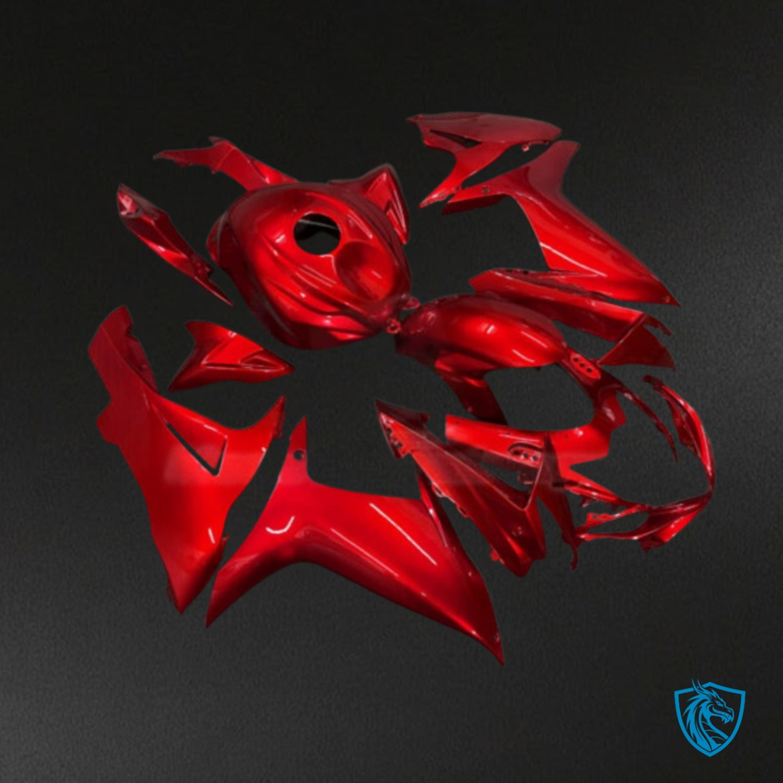 Suzuki GSXR 600-750 (2006-2007) Gloss Red Plain Fairing Kit | ABS Bodywork