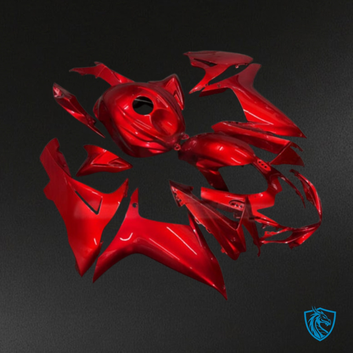 Suzuki GSXR 600-750 (2006-2007) Gloss Red Plain Fairing Kit | ABS Bodywork