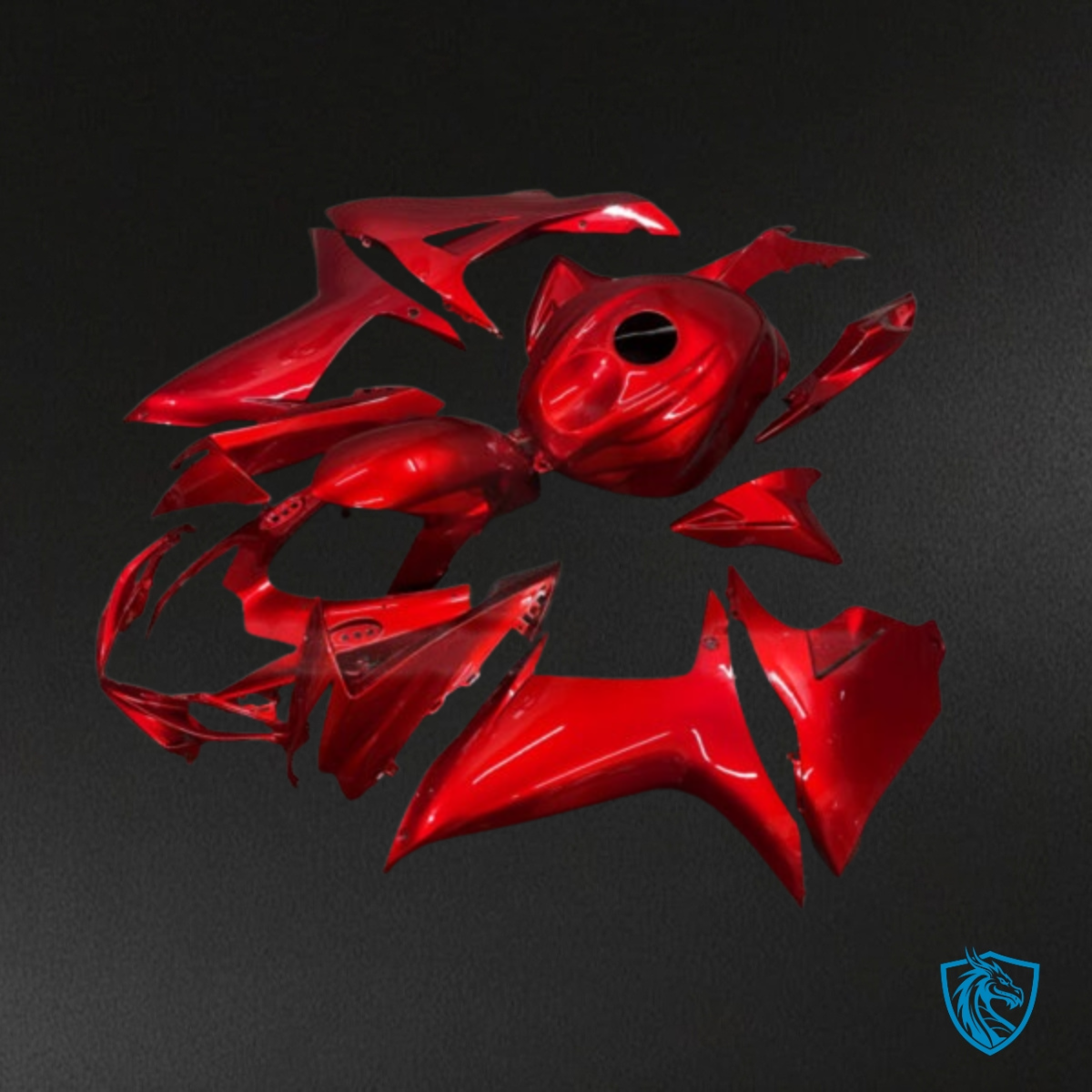 Suzuki GSXR 600-750 (2006-2007) Gloss Red Plain Fairing Kit | ABS Bodywork