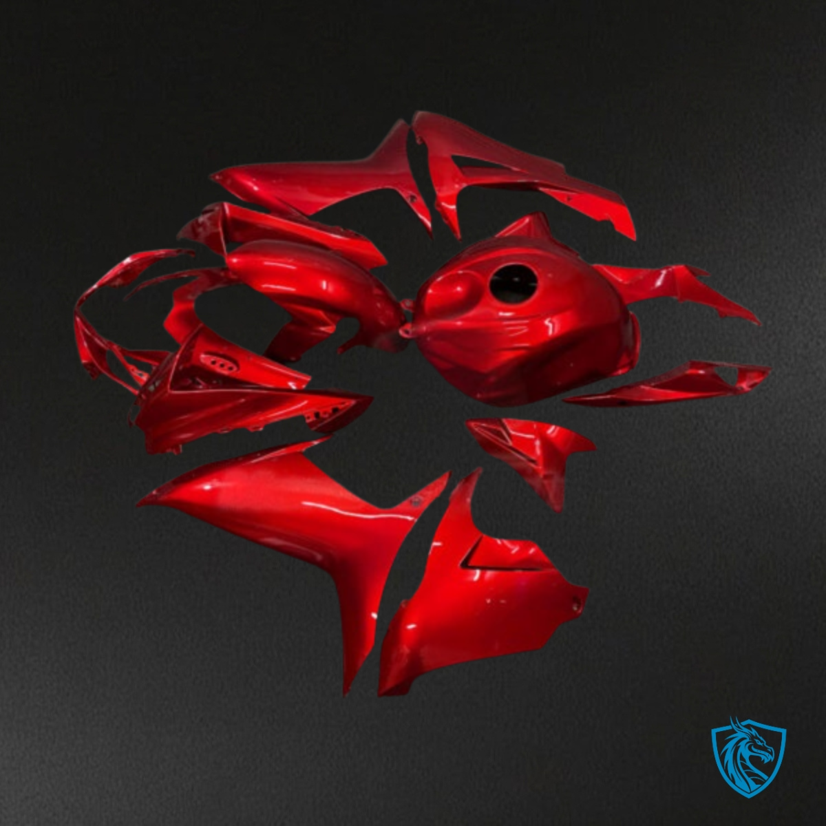 Suzuki GSXR 600-750 (2006-2007) Gloss Red Plain Fairing Kit | ABS Bodywork
