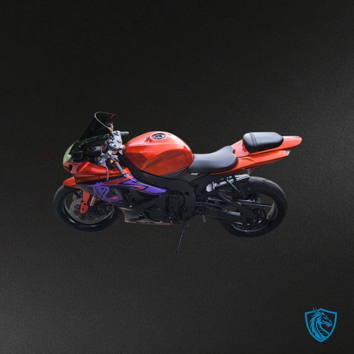 Suzuki GSXR 600-750 (2006-2007) Gloss Purple, Orange & Black - Custom ABS Fairing Kit