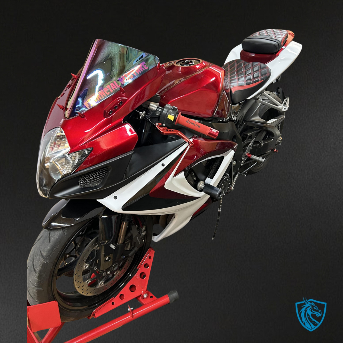 Suzuki GSXR 600-750 (2006-2007) Gloss White & Candy Red Fairing Kit | ABS Bodywork