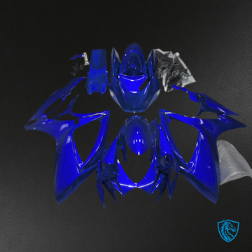 Suzuki GSXR 600-750 (2006-2007) Glossy Blue Plain - MERGEment Motorcycle Fairings Kit