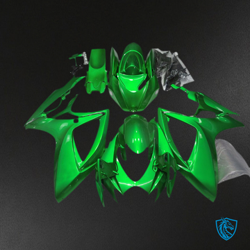 Suzuki GSXR 600-750 (2006-2007) Glossy Green Uni Motorcycle - Custom ABS Fairing Kit