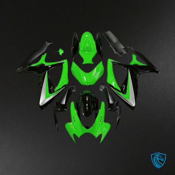 Suzuki GSXR 600-750 (2006-2007) Green OEM Style - MERGEment Motorcycle Fairings Kit