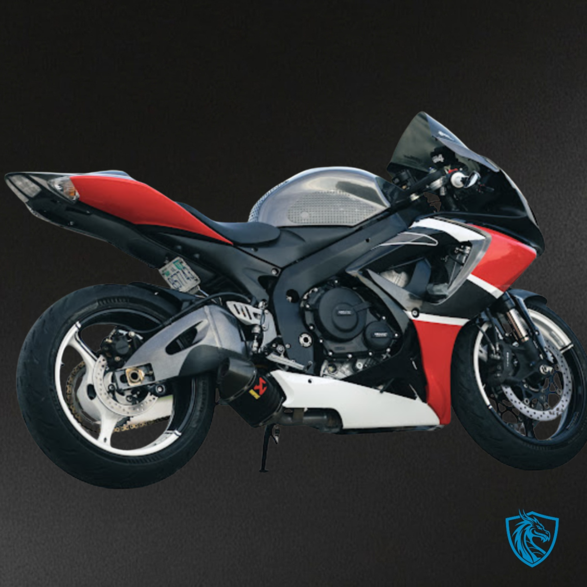 Suzuki GSXR 600-750 (2006-2007) Black, White & Red Fairing Kit | ABS Bodywork
