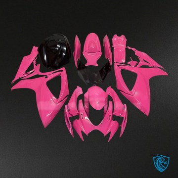 Suzuki GSXR 600-750 (2006-2007) Hot Pink & Black - MERGEment Motorcycle Fairings Kit