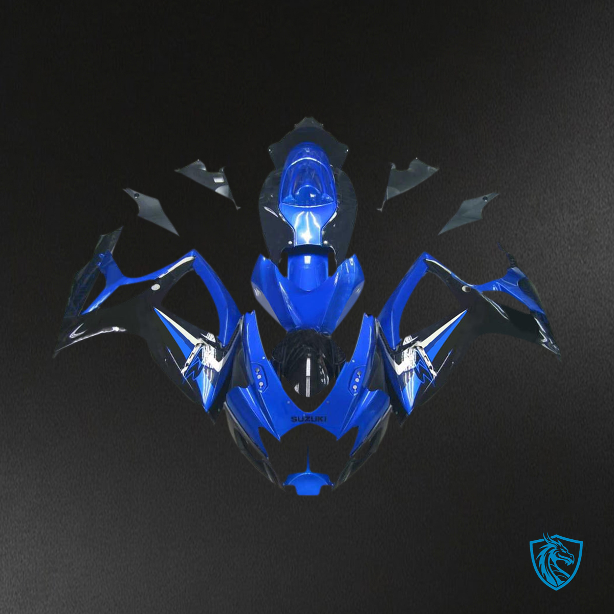 Suzuki GSXR 600-750 (2006-2007) Gloss Blue & Black K6 Fairing Kit | ABS Bodywork