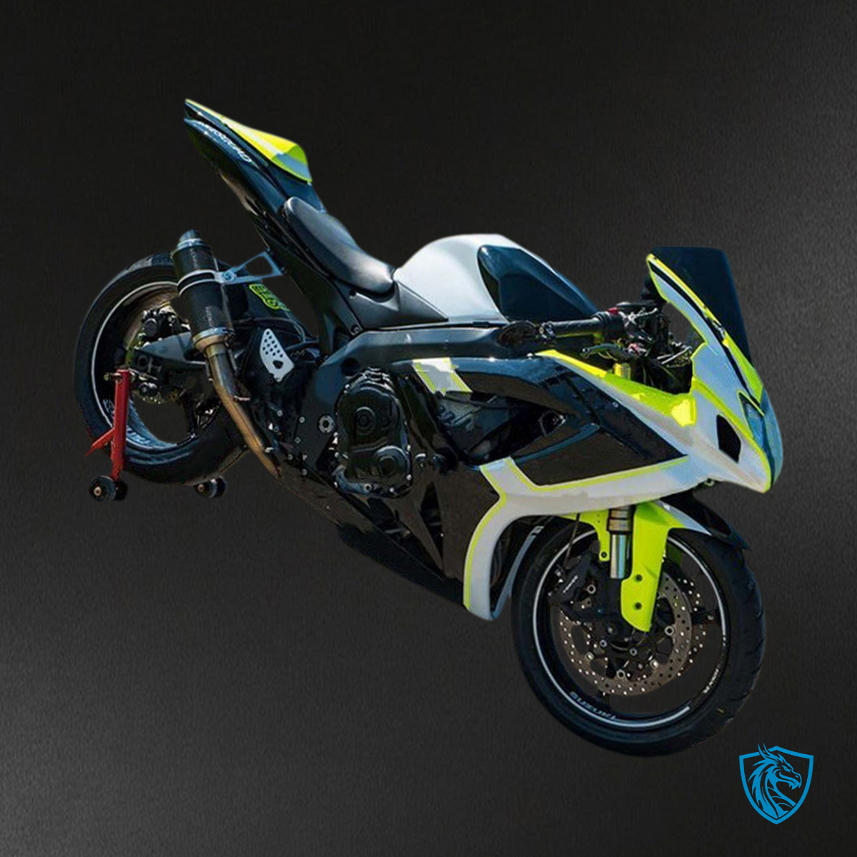 Suzuki GSXR 600-750 (2006-2007) Green & White K6 - MERGEment Motorcycle Fairing Kit