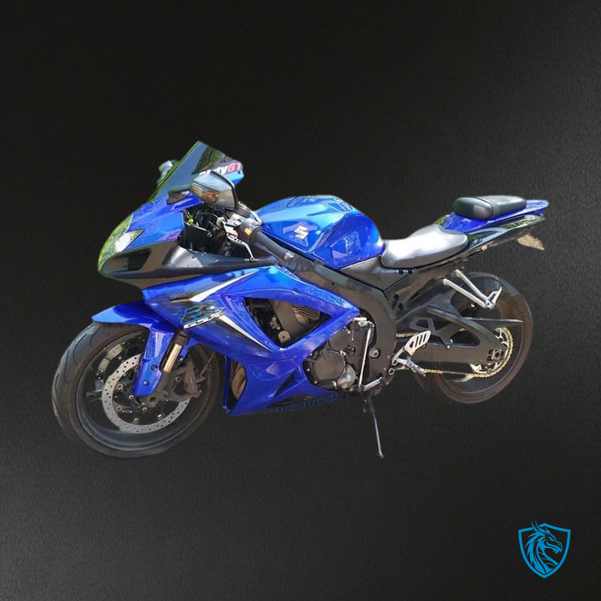 Suzuki GSXR 600-750 (2006-2007) Gloss Blue & Black K6 - Custom ABS Fairing Kit