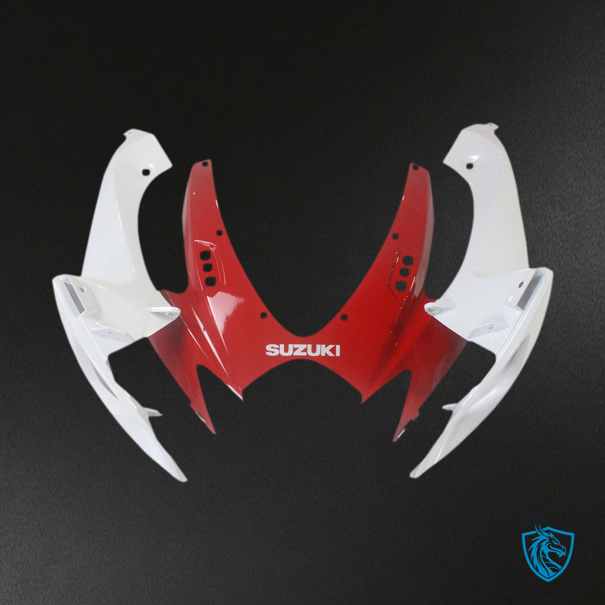 Suzuki GSXR 600-750 (2006-2007) Red, White & Black K6 Fairing Kit - Aftermarket ABS Bodywork