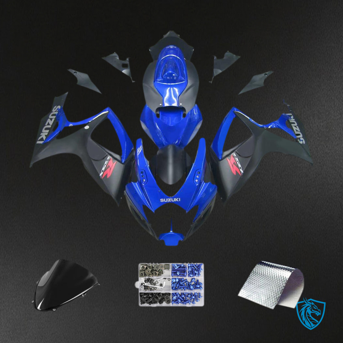 Suzuki GSXR 600-750 (2006-2007) Blue & Black K6 Fairing Kit | ABS Bodywork