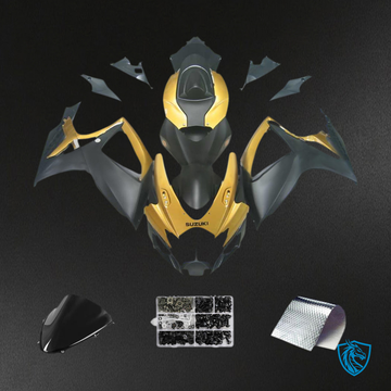 Suzuki GSXR 600-750 (2006-2007) Gold & Black K6 - Custom ABS Fairing Kit