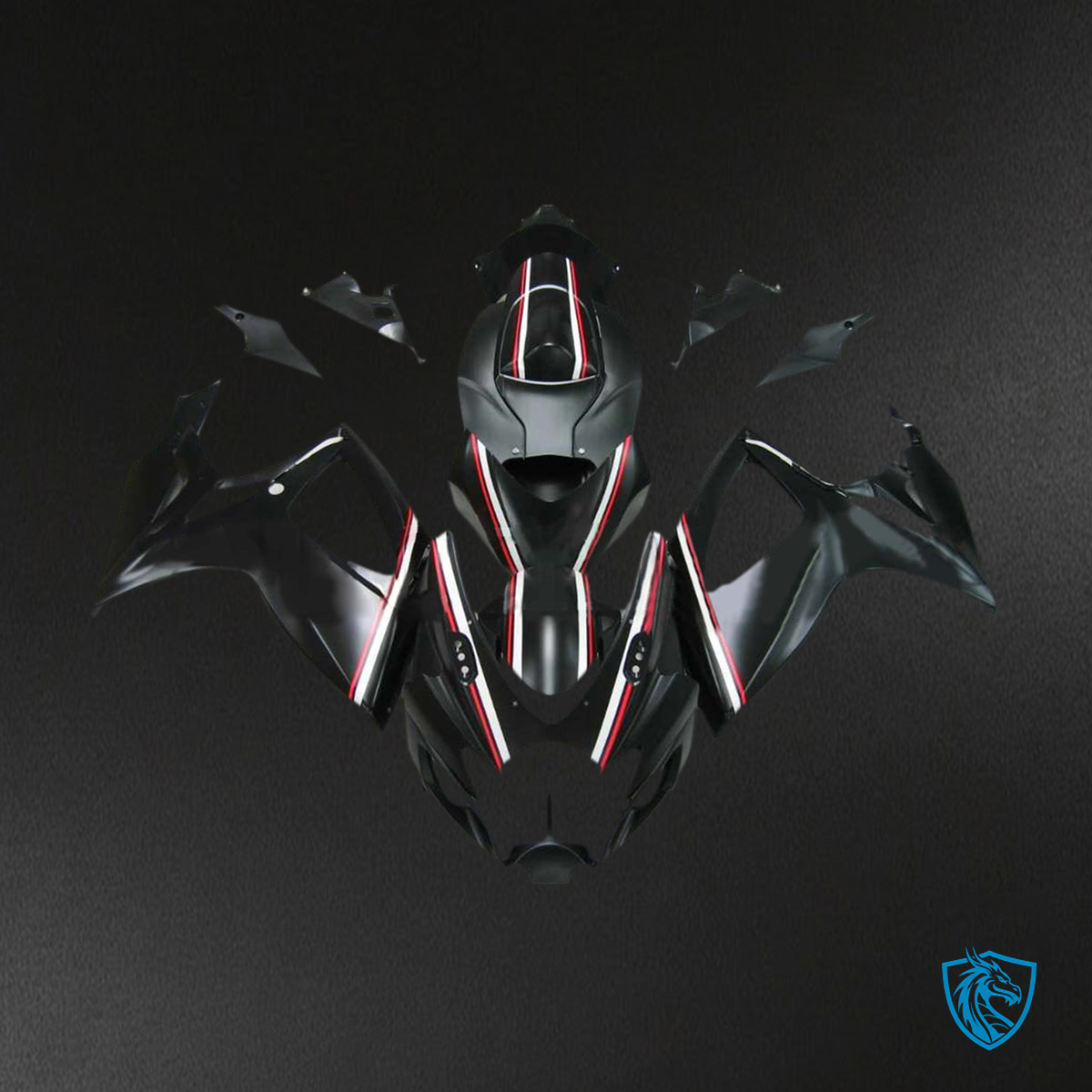 Suzuki GSXR 600-750 (2006-2007) Gloss Black & Red K6 Fairing Kit | ABS Bodywork