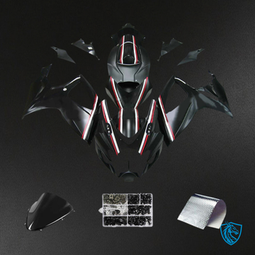 Suzuki GSXR 600-750 (2006-2007) Gloss Black & Red K6 Fairing Kit | ABS Bodywork