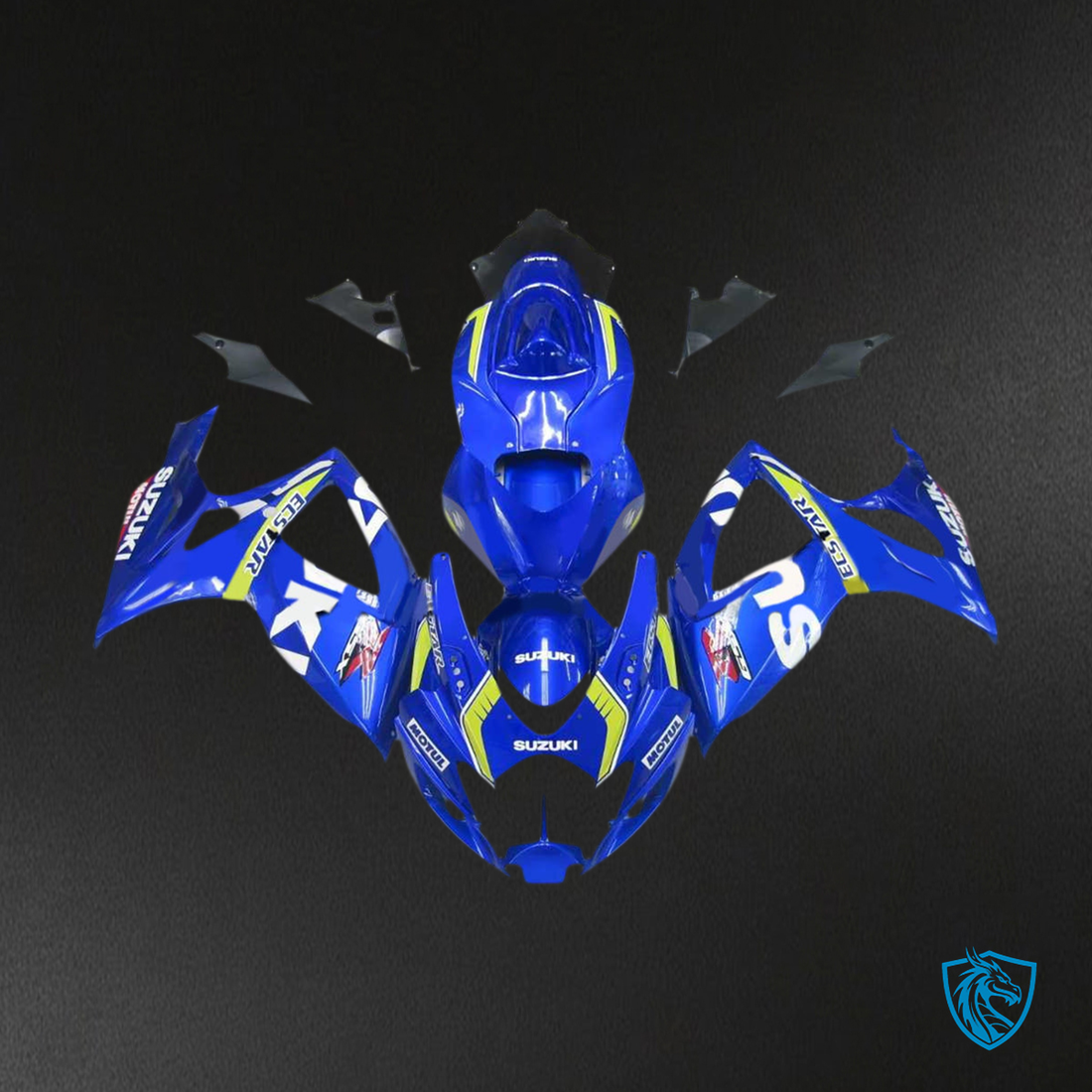 Suzuki GSXR 600-750 (2006-2007) Blue & White K6 Fairing Kit - Aftermarket ABS Bodywork